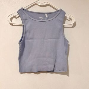 PAC Sun Eco Cropped Tank Top | Size Small | Lavender Purple